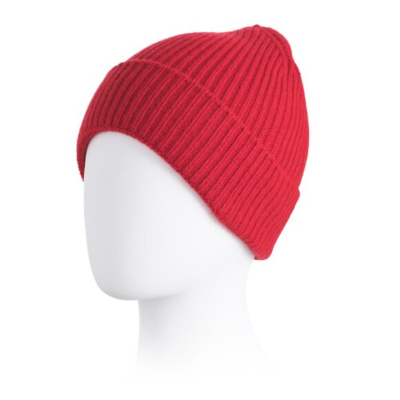 NEW TESMA Made In Italy Recycled Cashmere And Wool Blend Ribbed Beanie 1025 2m1 - Picture 2 of 3